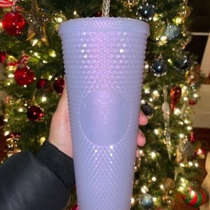 Lilac/Iridescent Starbucks Studded Cup 💜🤍